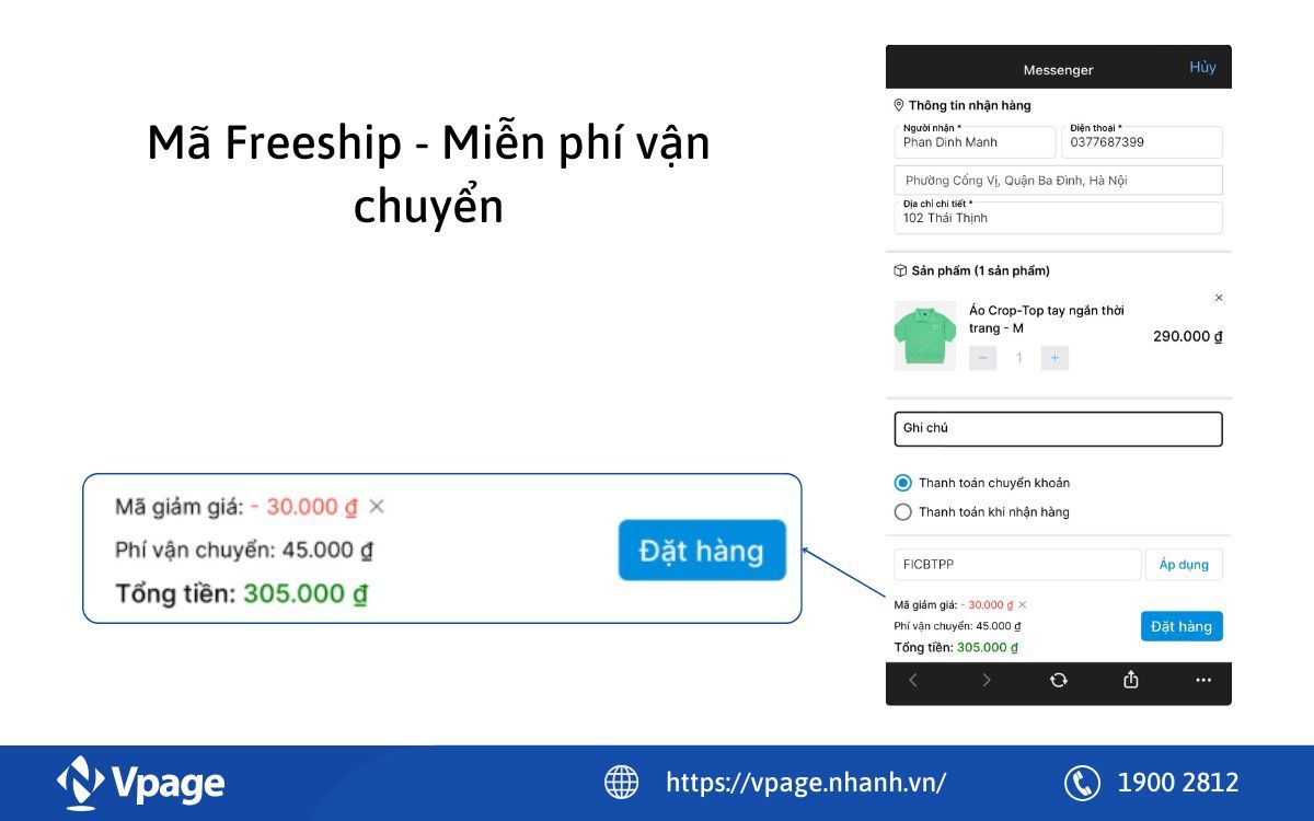 Freeship - Miễn phí vận chuyển